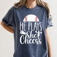 Cheer Baseball Mom Baseball And Cheer Mother Women's Comfort Colors T-Shirt Moss