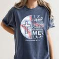 Christian Baseball Men Boy Player Team Religious Philippians Women's Comfort Colors T-Shirt Moss Christian Baseball Men Boy Player Team Religious Philippians Women's Comfort Colors T-Shirt Moss