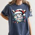 Christmas Baseball Boy Youth Kid Men Santa Hat Xmas Baseball Women's Comfort Colors T-Shirt Moss Christmas Baseball Boy Youth Kid Men Santa Hat Xmas Baseball Women's Comfort Colors T-Shirt Moss
