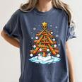 Christmas Baseball Tree Lights Xmas Women's Comfort Colors T-Shirt Moss Christmas Baseball Tree Lights Xmas Women's Comfort Colors T-Shirt Moss