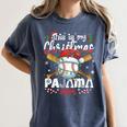 This Is My Christmas Pajama Shirt Baseball Xmas PJs Boys Men Women's Comfort Colors T-Shirt Moss