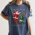Christmas Santa Baseball Ugly Sweater Women's Comfort Colors T-Shirt Moss Christmas Santa Baseball Ugly Sweater Women's Comfort Colors T-Shirt Moss