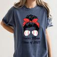 Class Of 2025 Baseball Mom Senior Graduation Graduate Women Women's Comfort Colors T-Shirt Moss Class Of 2025 Baseball Mom Senior Graduation Graduate Women Women's Comfort Colors T-Shirt Moss