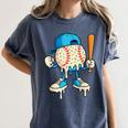 Cool Drip Baseball Shirt Youth Baseball Drip Women's Comfort Colors T-Shirt Moss Cool Drip Baseball Shirt Youth Baseball Drip Women's Comfort Colors T-Shirt Moss