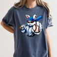 Cool Rabbit Baseball Easter Men Boy Toddler Kid Women's Comfort Colors T-Shirt Moss