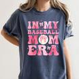 Coquette Bow In My Baseball Mom Era Baseball Mama Mother Day Women's Comfort Colors T-Shirt Moss Coquette Bow In My Baseball Mom Era Baseball Mama Mother Day Women's Comfort Colors T-Shirt Moss