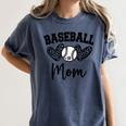 Custom Baseball Mom Number 18 Heart For Mom Women's Comfort Colors T-Shirt Moss Custom Baseball Mom Number 18 Heart For Mom Women's Comfort Colors T-Shirt Moss