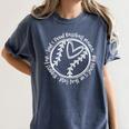 Custom Hustle Tball Tee Ball Mama Baseball Mom Women's Comfort Colors T-Shirt Moss