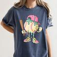 Cute Baseball Ice Cream Drip For Girls & Boys 2 Sides Women's Comfort Colors T-Shirt Moss Cute Baseball Ice Cream Drip For Girls & Boys 2 Sides Women's Comfort Colors T-Shirt Moss