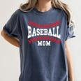 Cute Baseball Mom Laces Little League Women's Mother's Day Women's Comfort Colors T-Shirt Moss