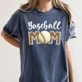 Cute Baseball Mom Leopard Print Mom For Mother's Day Women's Comfort Colors T-Shirt Moss Cute Baseball Mom Leopard Print Mom For Mother's Day Women's Comfort Colors T-Shirt Moss