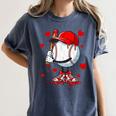 Cute Dripping Baseball Lover Valentines Day Boys Kids Women's Comfort Colors T-Shirt Moss Cute Dripping Baseball Lover Valentines Day Boys Kids Women's Comfort Colors T-Shirt Moss