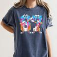 Dabbing Baseball Ice Cream Drip Number 67 Birthday Party Women's Comfort Colors T-Shirt Moss