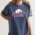 Dad Daddy Of The Rookie Baseball Women's Comfort Colors T-Shirt Moss Dad Daddy Of The Rookie Baseball Women's Comfort Colors T-Shirt Moss