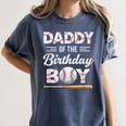 Daddy Of The Birthday Boy Baseball Matching Family Women's Comfort Colors T-Shirt Moss Daddy Of The Birthday Boy Baseball Matching Family Women's Comfort Colors T-Shirt Moss