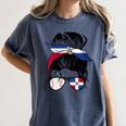 Dominican Baseball Mom Dominican Baseball Girl Women's Comfort Colors T-Shirt Moss Dominican Baseball Mom Dominican Baseball Girl Women's Comfort Colors T-Shirt Moss