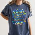 Don’t Hear What I Didn’t Say Autism Awareness Valentine Raglan Baseball Tee Women's Comfort Colors T-Shirt Moss