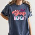 Eat Sleep Baseball Repeat Baseball Moms Women's Comfort Colors T-Shirt Moss Eat Sleep Baseball Repeat Baseball Moms Women's Comfort Colors T-Shirt Moss