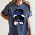 El Salvador Baseball Mom Salvador Baseball Girl Women's Comfort Colors T-Shirt Moss El Salvador Baseball Mom Salvador Baseball Girl Women's Comfort Colors T-Shirt Moss