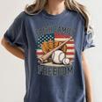 Faith Family Freedom Patriotic Christian Baseball Game Day Women's Comfort Colors T-Shirt Moss Faith Family Freedom Patriotic Christian Baseball Game Day Women's Comfort Colors T-Shirt Moss