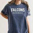 Falcons Baseball Inspired Women's Comfort Colors T-Shirt Moss Falcons Baseball Inspired Women's Comfort Colors T-Shirt Moss