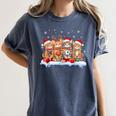 Football Baseball Basketball Player Sport Christmas Women's Comfort Colors T-Shirt Moss Football Baseball Basketball Player Sport Christmas Women's Comfort Colors T-Shirt Moss
