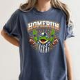 Football Referee Touchdown Baseball Homerun Frog Women's Comfort Colors T-Shirt Moss