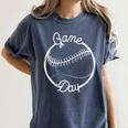 Game Day Baseball Mom Women's Comfort Colors T-Shirt Moss Game Day Baseball Mom Women's Comfort Colors T-Shirt Moss