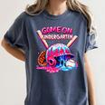 Game Kindergarten Baseball Ice Cream Drip On Back To School Women's Comfort Colors T-Shirt Moss