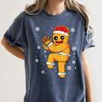 Gingerbread Man Baseball Christmas Women's Comfort Colors T-Shirt Moss Gingerbread Man Baseball Christmas Women's Comfort Colors T-Shirt Moss