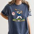 Goat Baseball Player With Bat And Ball Drip Animal Sports Women's Comfort Colors T-Shirt Moss