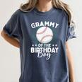 Grammy Of The Birthday Boy Baseball Player Birthday Women's Comfort Colors T-Shirt Moss Grammy Of The Birthday Boy Baseball Player Birthday Women's Comfort Colors T-Shirt Moss