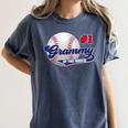 Grammy Rookie Of Year 1st Birthday Baseball Theme Matching Women's Comfort Colors T-Shirt Moss