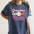 Grandparent Grandma Of The 1 Rookie Baseball Women's Comfort Colors T-Shirt Moss Grandparent Grandma Of The 1 Rookie Baseball Women's Comfort Colors T-Shirt Moss