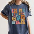Groovy In My Baseball Mom Era Softball Game Day Women's Comfort Colors T-Shirt Moss