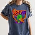 Halloween Baseball Ice Cream Drip Boys Girls Youth Women's Comfort Colors T-Shirt Moss Halloween Baseball Ice Cream Drip Boys Girls Youth Women's Comfort Colors T-Shirt Moss