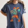 Halloween Baseball Skeleton Ice Cream Drip Baseball Boys Kid Women's Comfort Colors T-Shirt Moss Halloween Baseball Skeleton Ice Cream Drip Baseball Boys Kid Women's Comfort Colors T-Shirt Moss