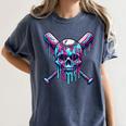 Halloween Baseball Skull Drip Baseball Lifestyle Boy Men Women's Comfort Colors T-Shirt Moss Halloween Baseball Skull Drip Baseball Lifestyle Boy Men Women's Comfort Colors T-Shirt Moss
