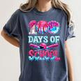 Happy 100 Days Of School Game Day Baseball Ice Cream Drip Women's Comfort Colors T-Shirt Moss Happy 100 Days Of School Game Day Baseball Ice Cream Drip Women's Comfort Colors T-Shirt Moss