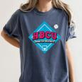HBCU Swing For Greatness Baseball Softball College Apparel Women's Comfort Colors T-Shirt Moss