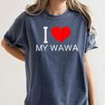I Heart My Wawa Raglan Baseball Tee Women's Comfort Colors T-Shirt Moss I Heart My Wawa Raglan Baseball Tee Women's Comfort Colors T-Shirt Moss