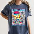 I Hit 100 Days Of School 67 Drip Baseball Boys Kids Women's Comfort Colors T-Shirt Moss