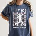 I Hit 100 Days Of School Baseball Player 100th Day Boys Kids Women's Comfort Colors T-Shirt Moss I Hit 100 Days Of School Baseball Player 100th Day Boys Kids Women's Comfort Colors T-Shirt Moss