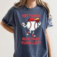 Hit Hard Run Fast Turn Left Baseball Player Premium Tri-Blend Women's Comfort Colors T-Shirt Moss Hit Hard Run Fast Turn Left Baseball Player Premium Tri-Blend Women's Comfort Colors T-Shirt Moss
