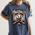 Home Run Baseball Mom Women's Comfort Colors T-Shirt Moss