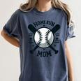 Home Run Mom Shirt Baseball Mom Mother's Day Women's Comfort Colors T-Shirt Moss