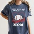 Home Runs And Heartbeats Being A Baseball Mom Women's Comfort Colors T-Shirt Moss Home Runs And Heartbeats Being A Baseball Mom Women's Comfort Colors T-Shirt Moss