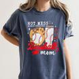 Hot Mess Always Stressed Baseball Mom Women's Comfort Colors T-Shirt Moss Hot Mess Always Stressed Baseball Mom Women's Comfort Colors T-Shirt Moss