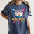 HUGvyn 100 Drippy Days Of School Baseball Ice Cream 100 Days Women's Comfort Colors T-Shirt Moss HUGvyn 100 Drippy Days Of School Baseball Ice Cream 100 Days Women's Comfort Colors T-Shirt Moss
