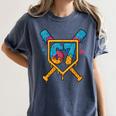 HUGvyn 67 Baseball Ice Cream Drip Six Seven Genz Alpha Slang Women's Comfort Colors T-Shirt Moss